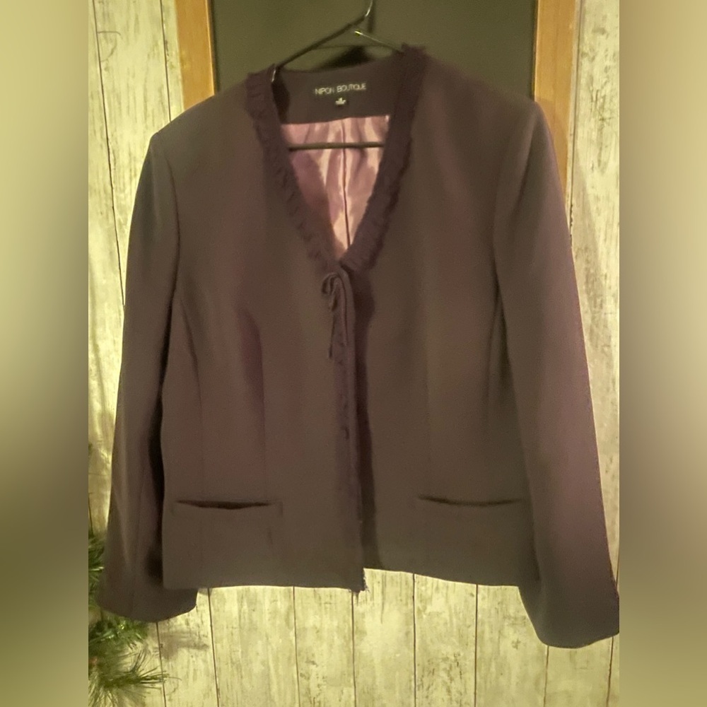 Nipon Boutique Purple Size 16 Blazer